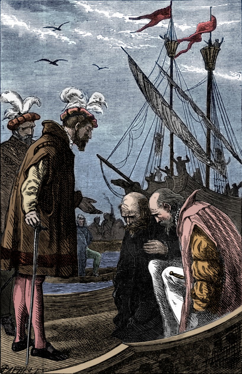 De koning bezoekt Vasco da Gama, 1904 door Unbekannt