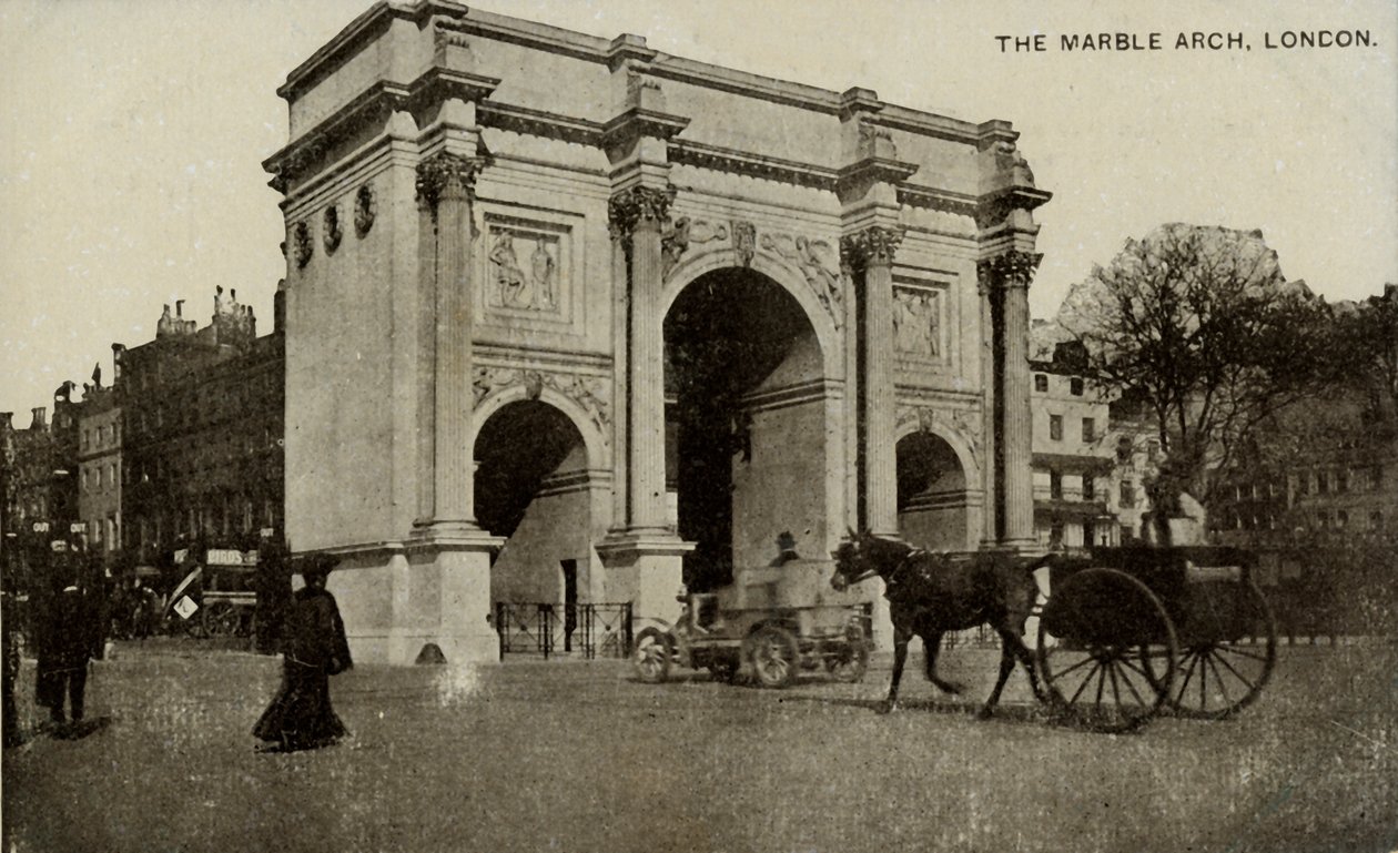 De Marble Arch, Londen, eind 19e-begin 20e eeuw door Unbekannt