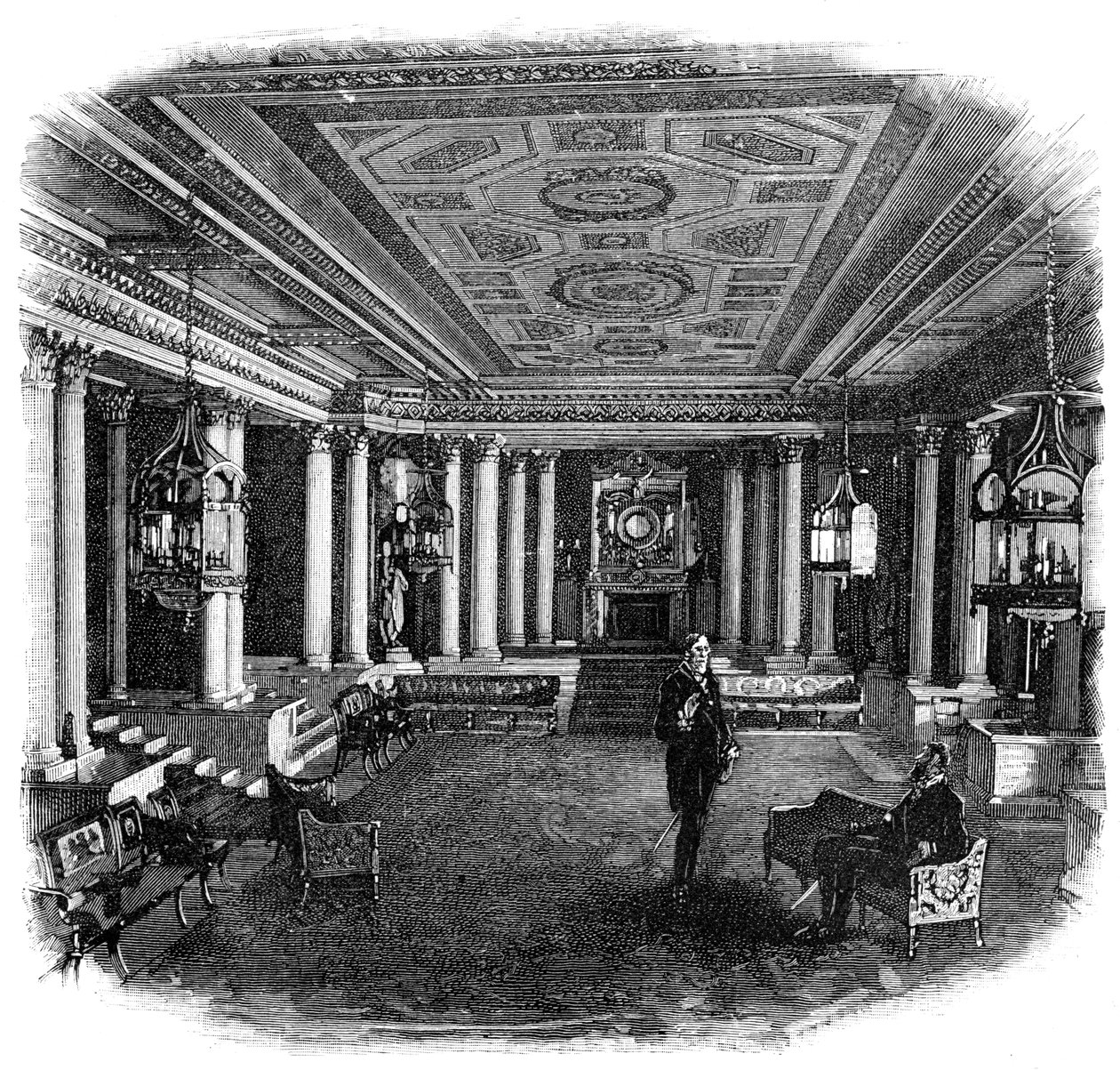 De Marmeren Hal, Buckingham Palace, 1900 door Unbekannt
