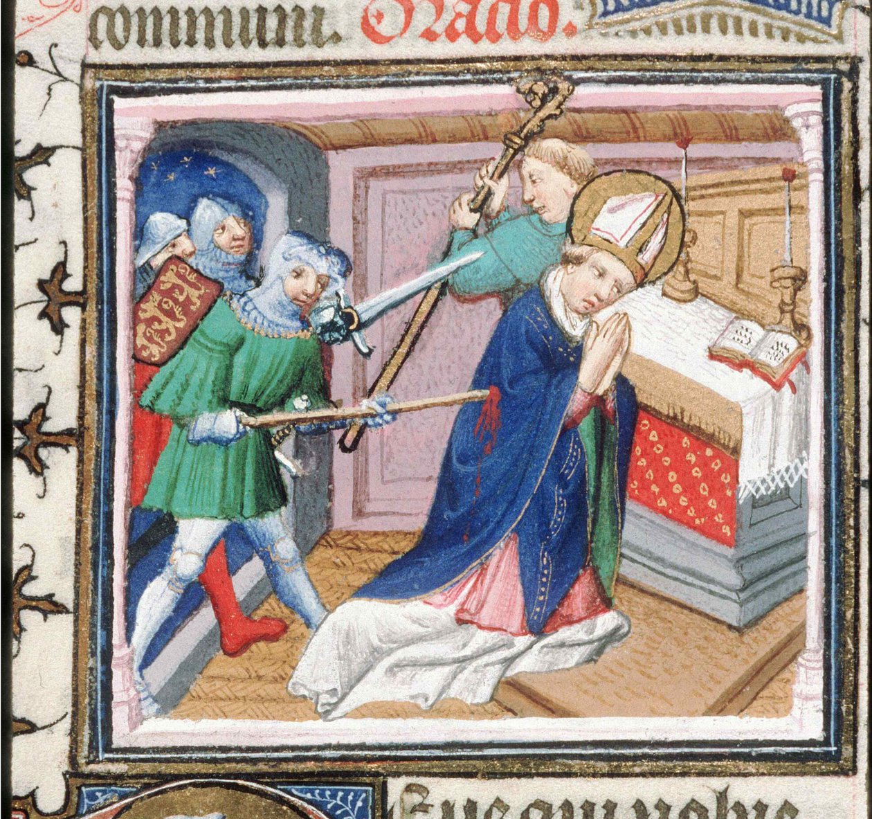 Het martelaarschap van Sint Thomas Becket, 1460s door Unbekannt