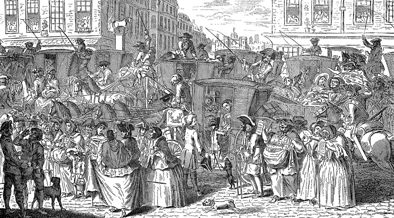 De Militaire Profeet..., april 1750 door Unbekannt