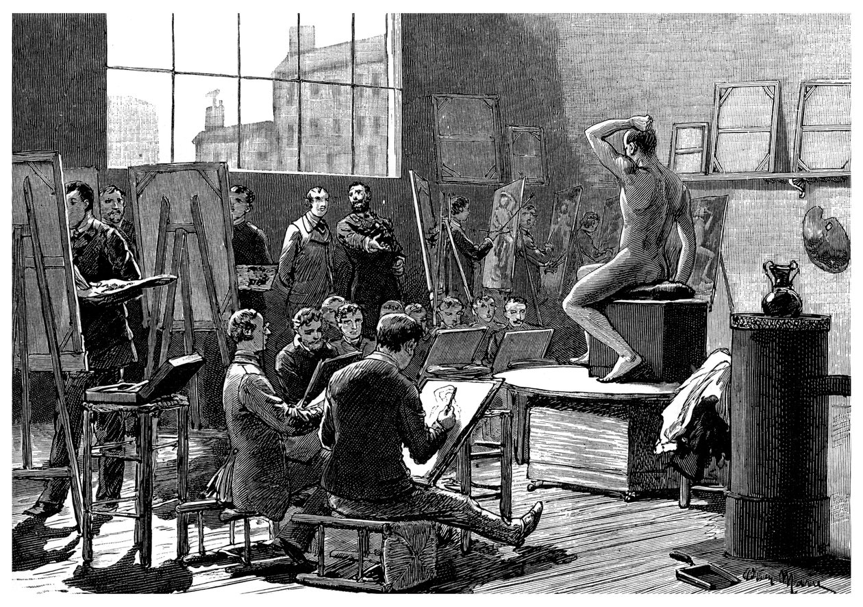 Het model, 1882 door Unbekannt