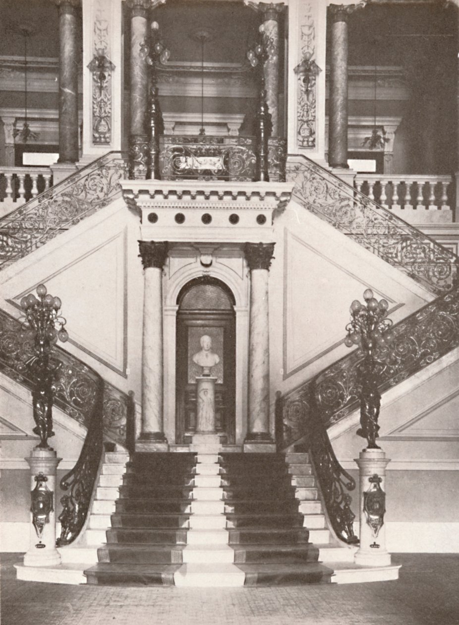 De trap van de Nationale Bibliotheek, 1914 door Unbekannt