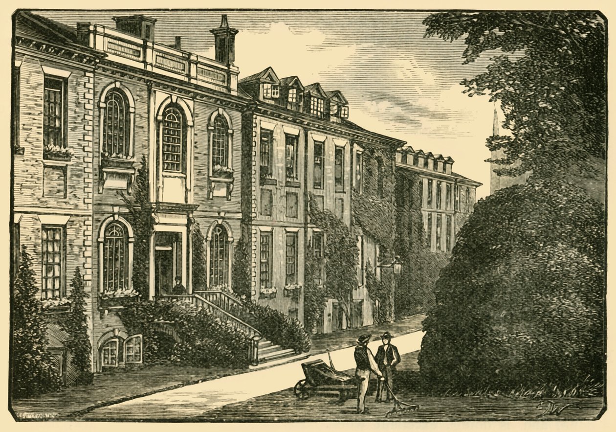 Het Oude Huis, vanuit de Tuin van de Meester, 1898 door Unbekannt