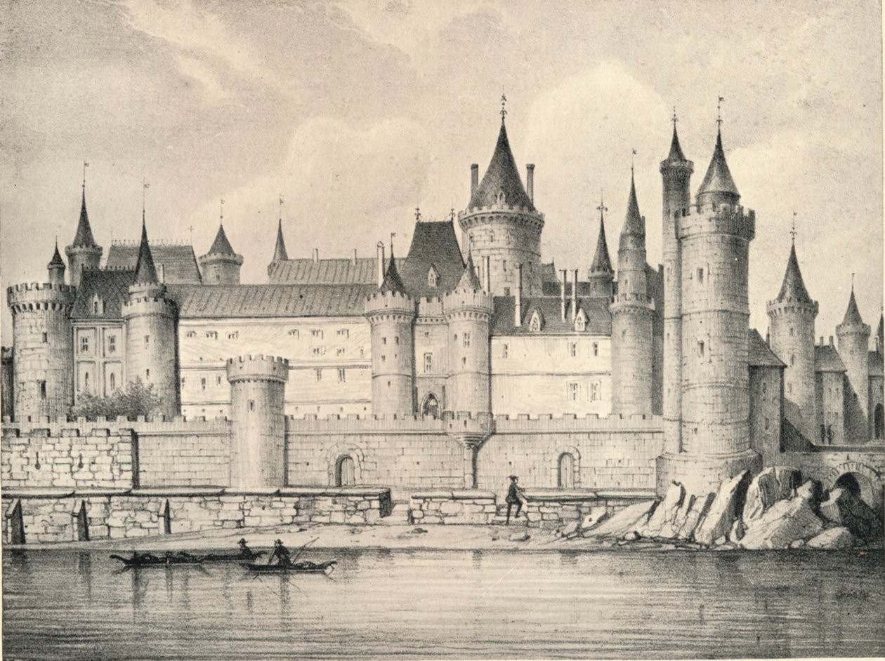 Het Oude Louvre in 1670, 1915 door Unbekannt