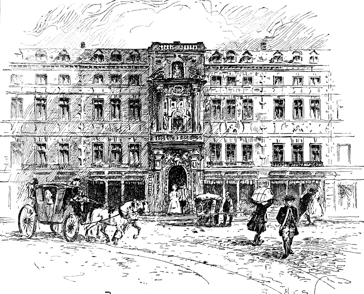 De oude Mercers Hall, Londen, 1909 door Unbekannt