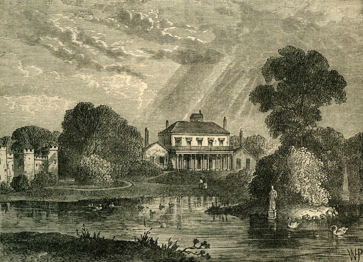 Het Paviljoen, Hans Place, in 1800, ca. 1876 door Unbekannt