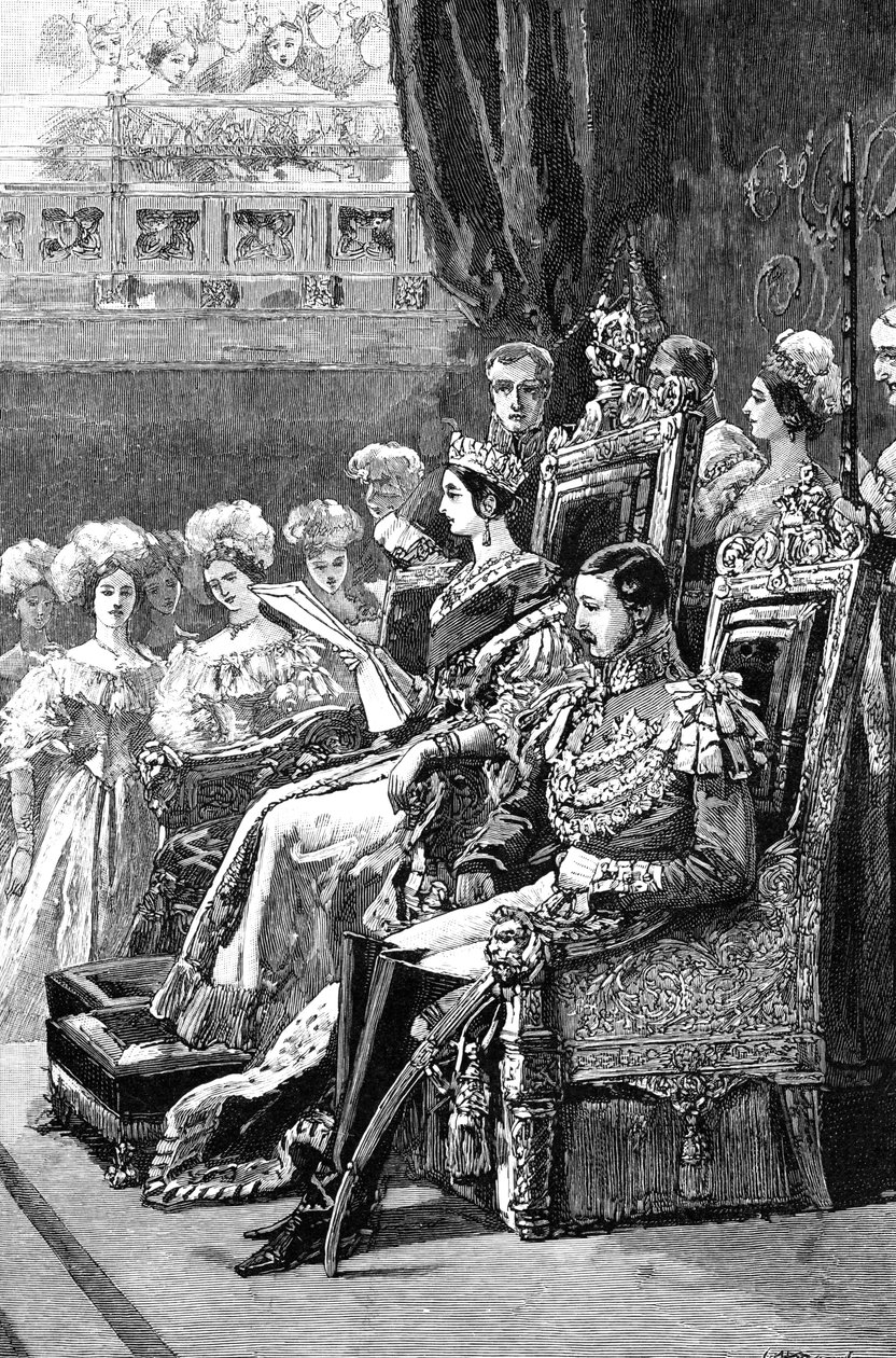 De koningin opent het parlement, 1846 door Unbekannt
