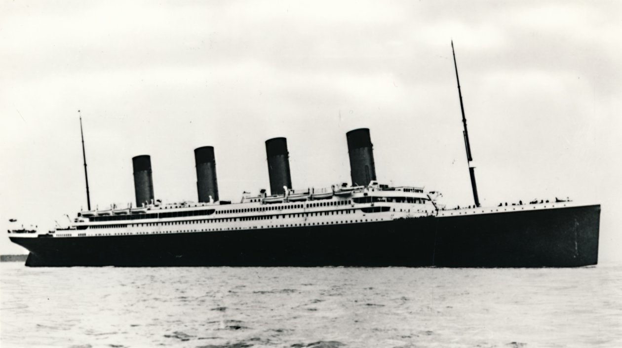 De RMS Titanic vertrekt uit Southampton, 10 april 1912 door Unbekannt