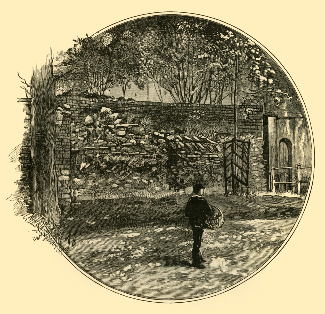 De Romeinse Muur bij Dorchester, 1898 door Unbekannt