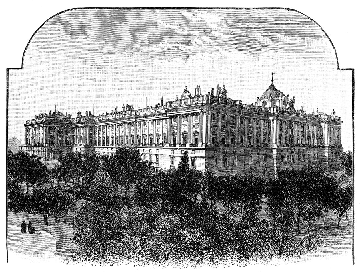 Het Koninklijk Paleis, Madrid, Spanje, 1900 door Unbekannt