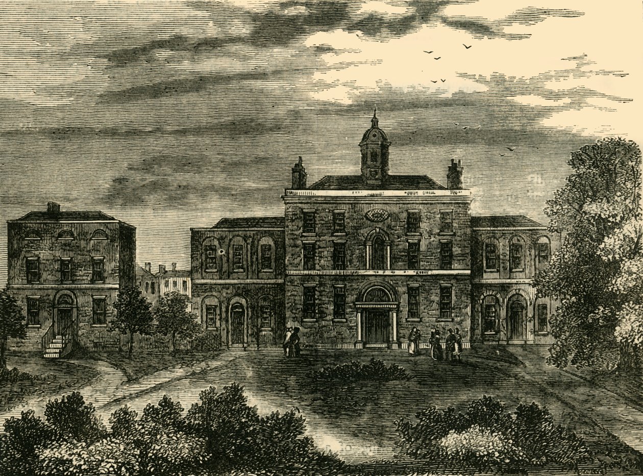 Het pokkenziekenhuis, Kings Cross, in 1800 door Unbekannt