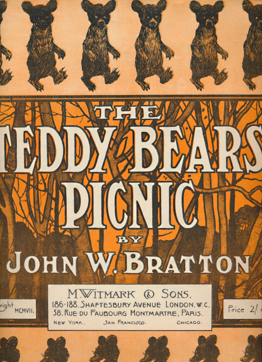De Teddyberen Picknick, 1907 door Unbekannt