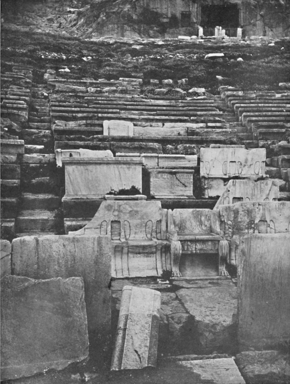 Het Theater van Dionysus, Athene, 1913 door Unbekannt