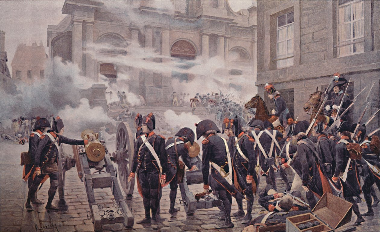 De Dertiende Vendémiaire, 5 oktober 1795 door Unbekannt