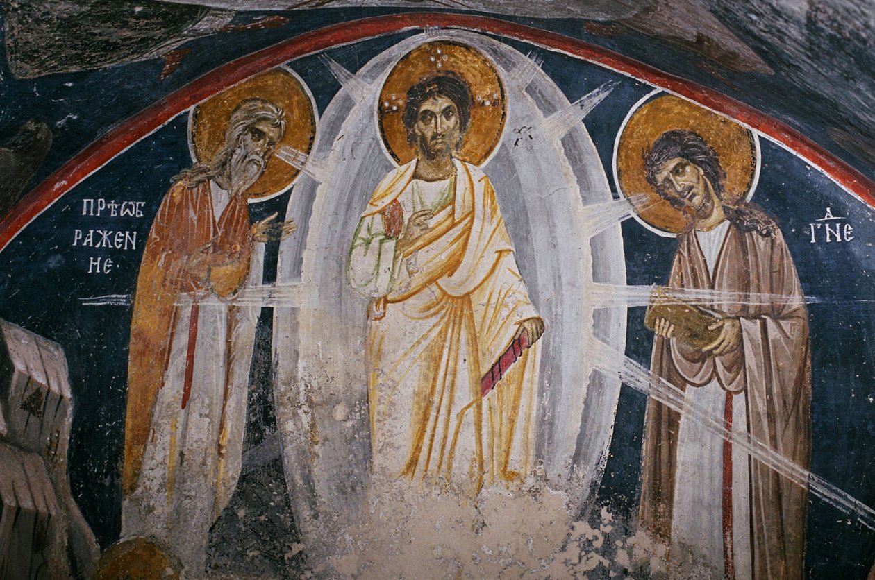 De Transfiguratie van Jezus, 13e eeuw door Unbekannt