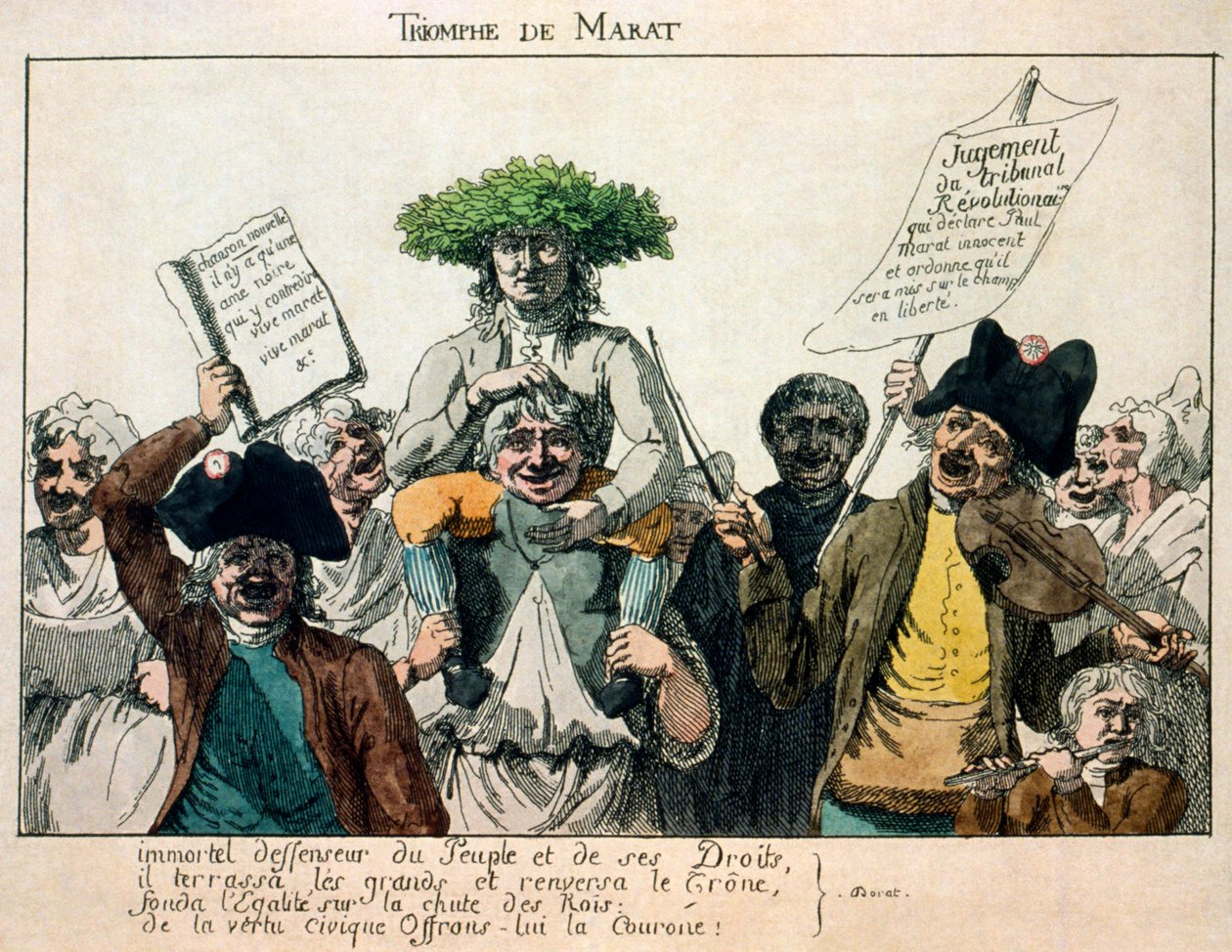 De Triomf van Marat, 1793 door Unbekannt