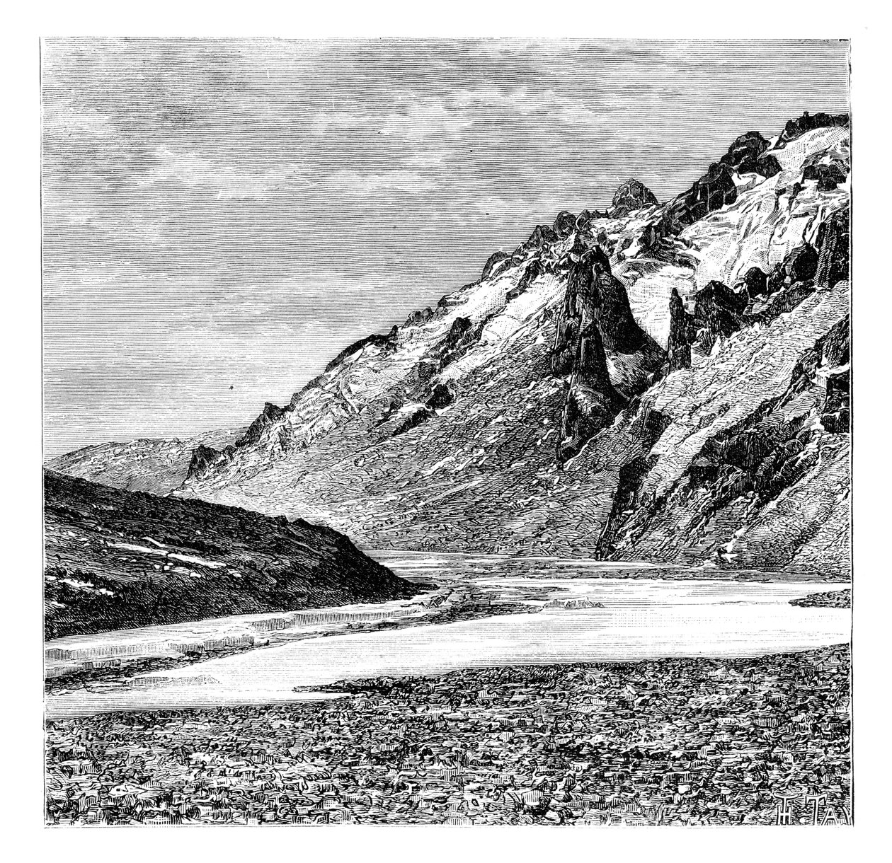 De Bovenste Karakash Vallei, China, 1895 door Unbekannt