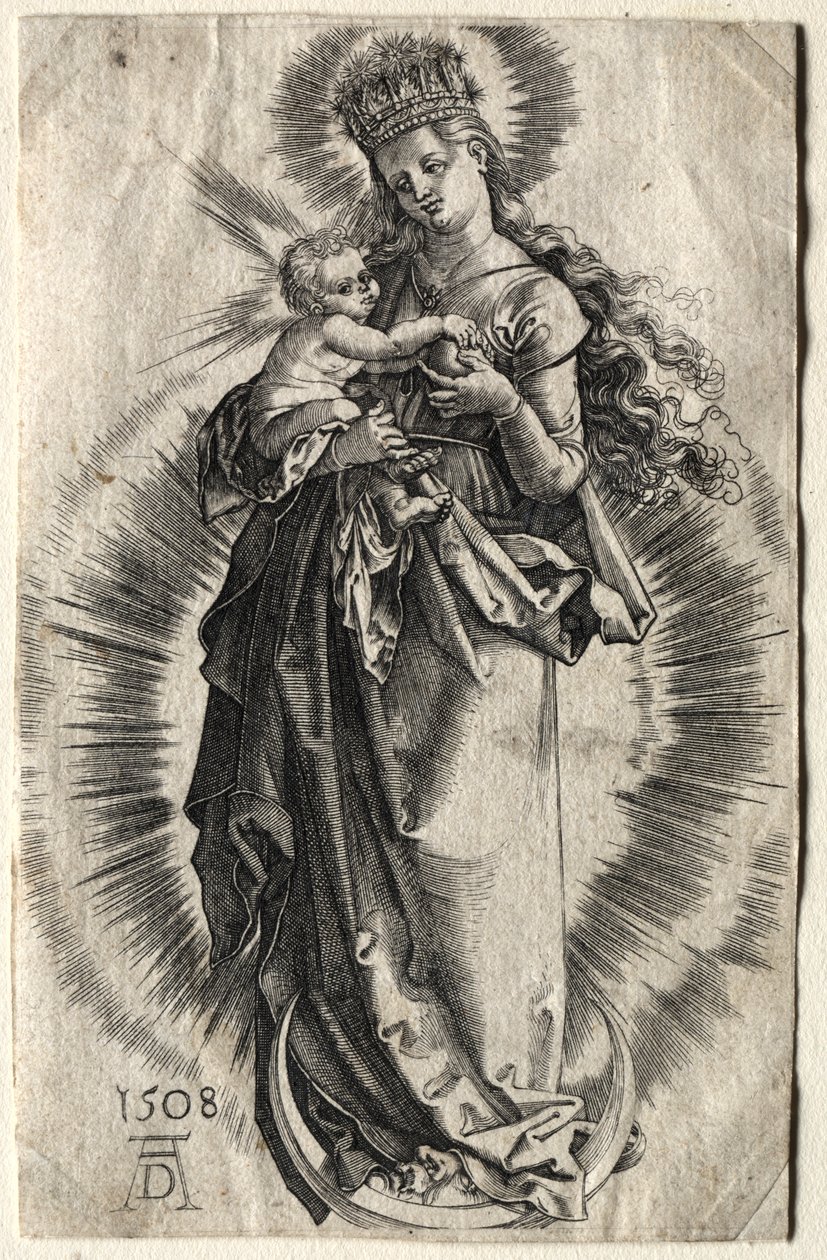 De Maagd met de Sterrenkroon, 1500s door Unbekannt