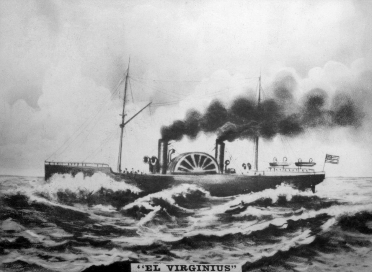 Het slagschip Virginius, 1873, 1920s door Unbekannt