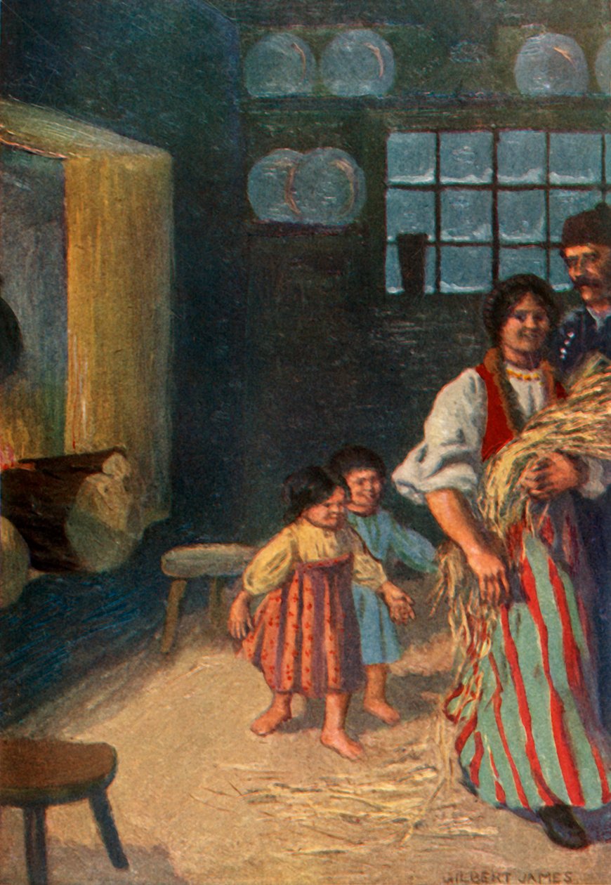De kinderen volgen haar vrolijk, 1917 door Unbekannt