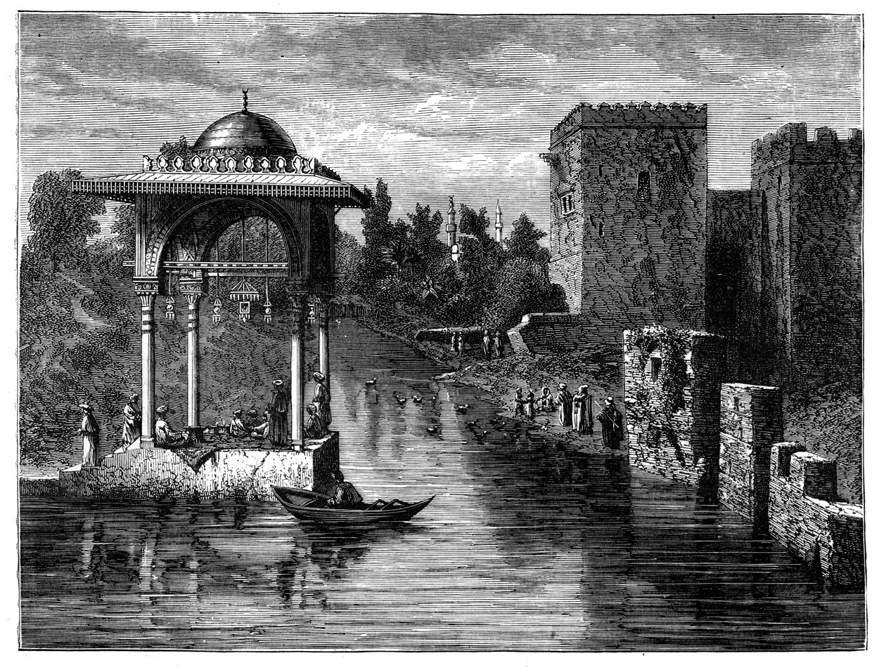 De omgeving van Damascus, Syrië, c1890 door Unbekannt