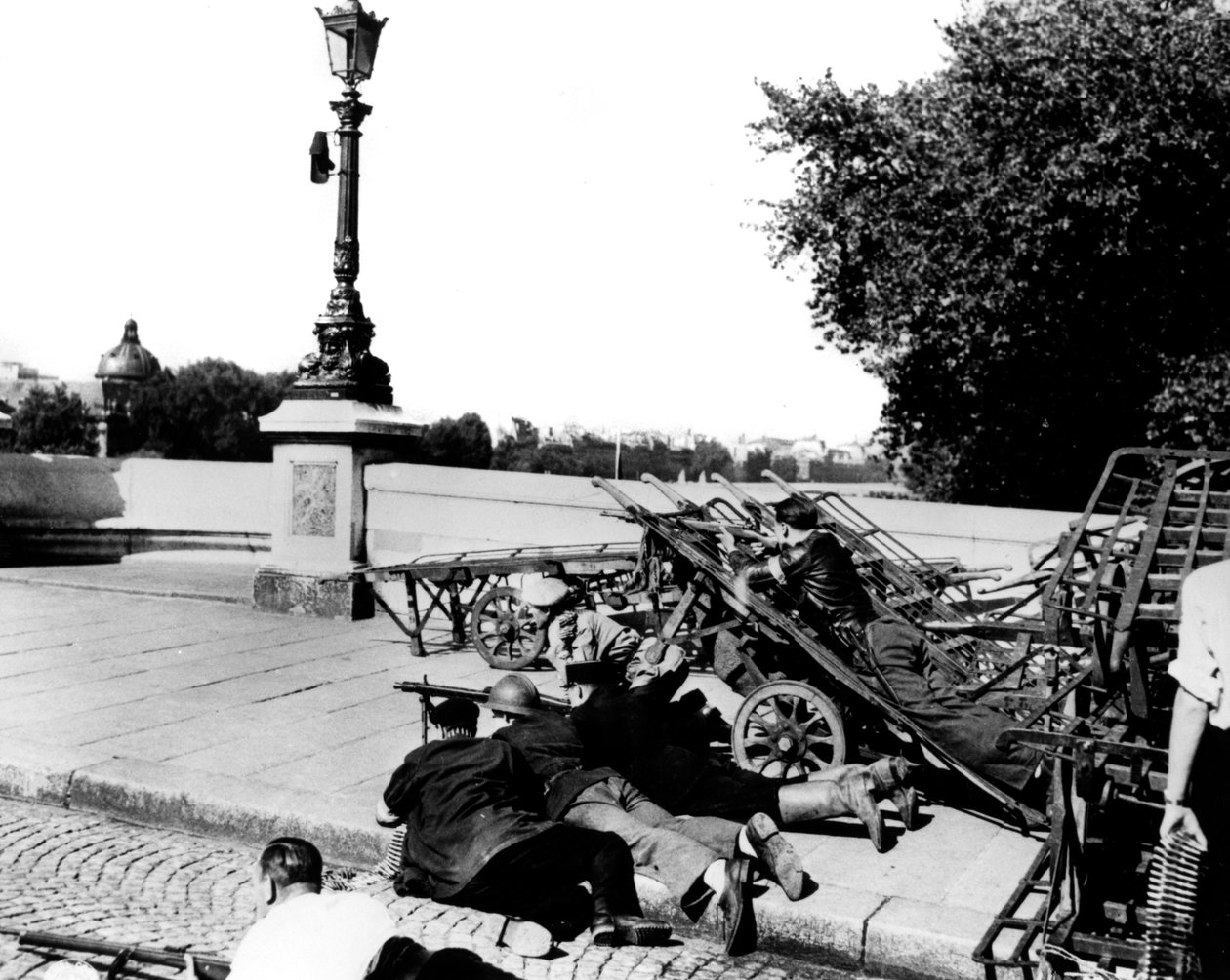 De bevrijding van Parijs, augustus 1944 door Unbekannt