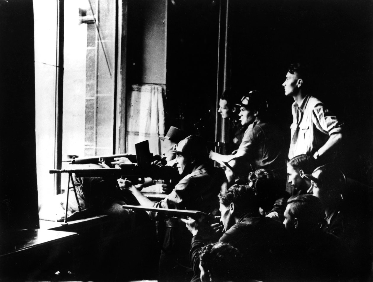 De bevrijding van Parijs, augustus 1944 door Unbekannt