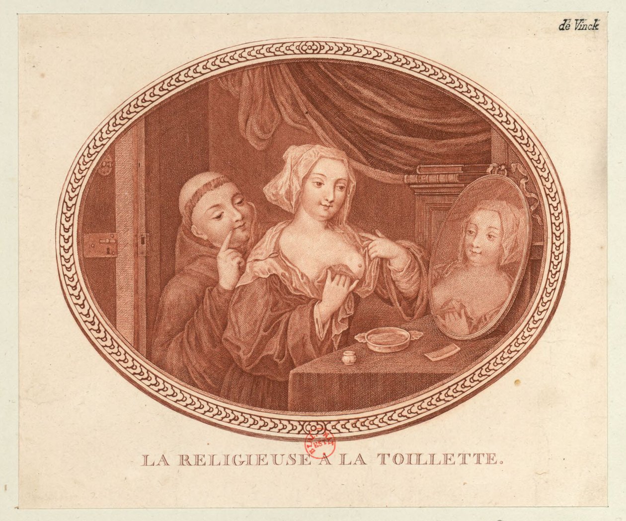 De non bij het toilet, 1770-1780s door Unbekannt