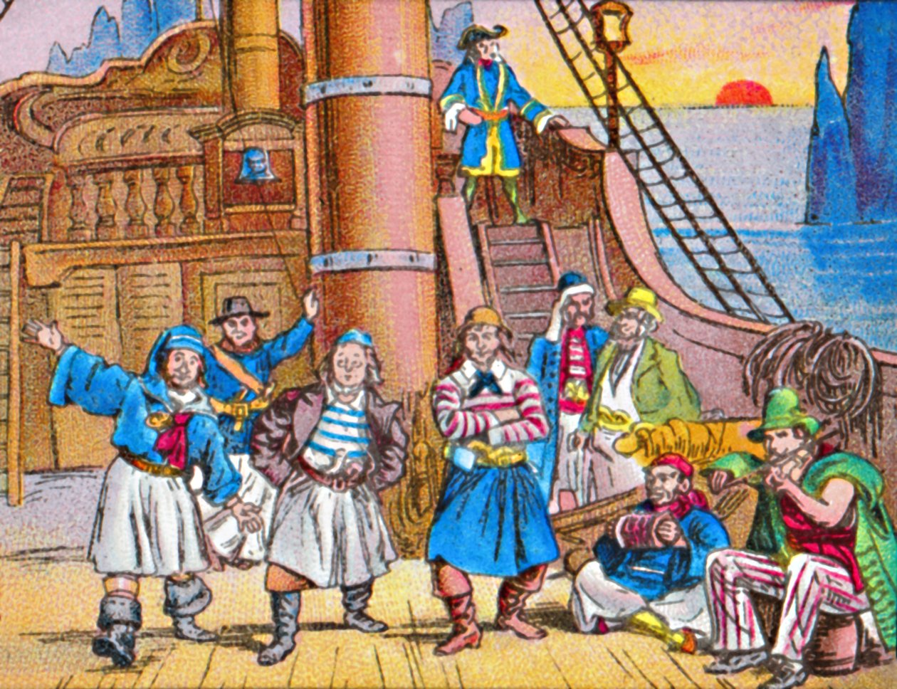 De piraten thuis, c1905 door Unbekannt