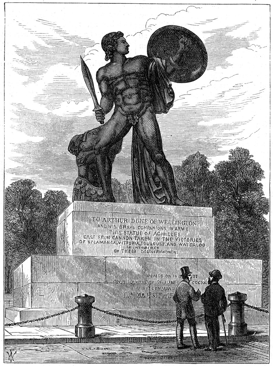 Het Standbeeld van Achilles, Londen, 1891 door Unbekannt