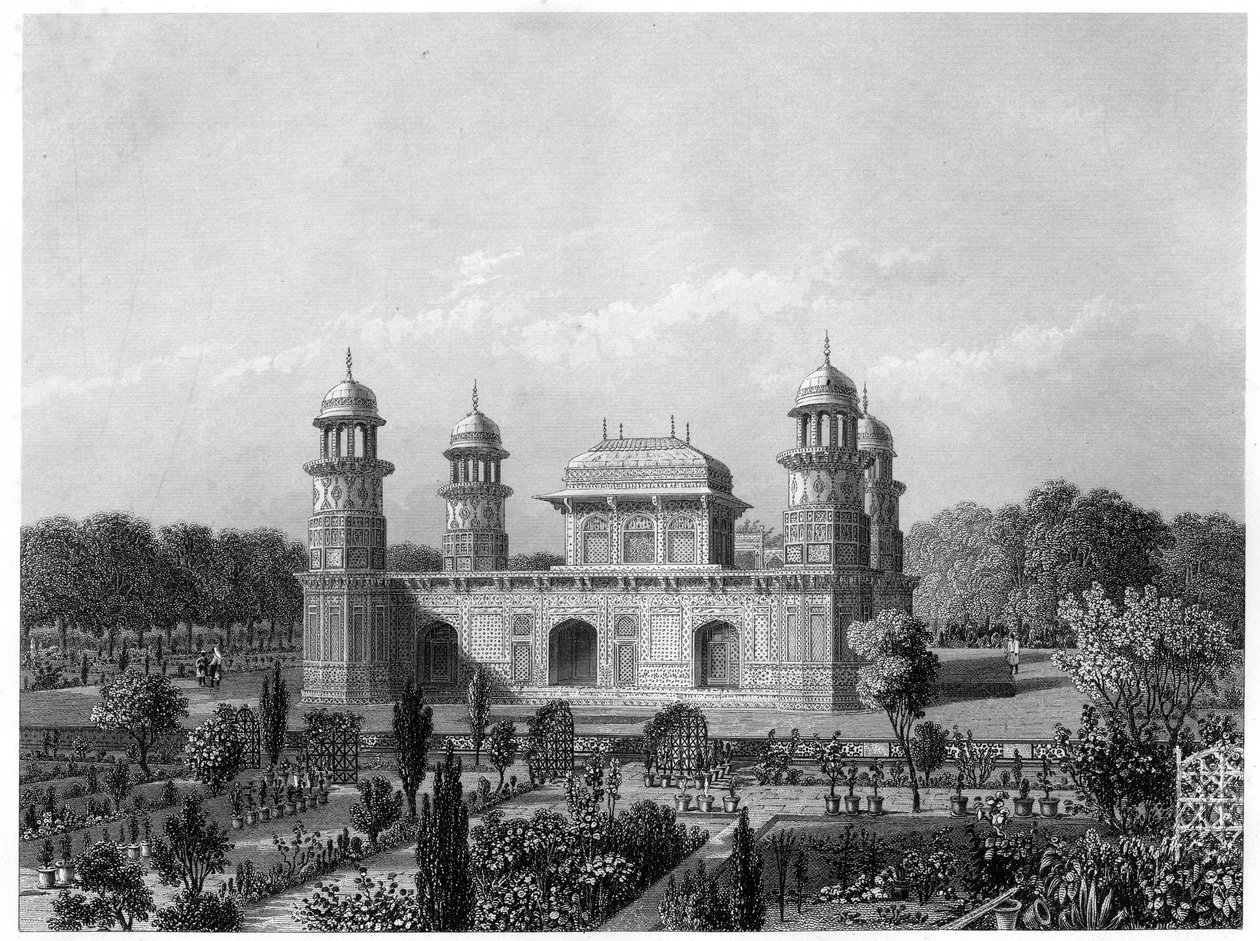 Het graf van Itimad-Ud-Daula, Agra, India, ca. 1860 door Unbekannt