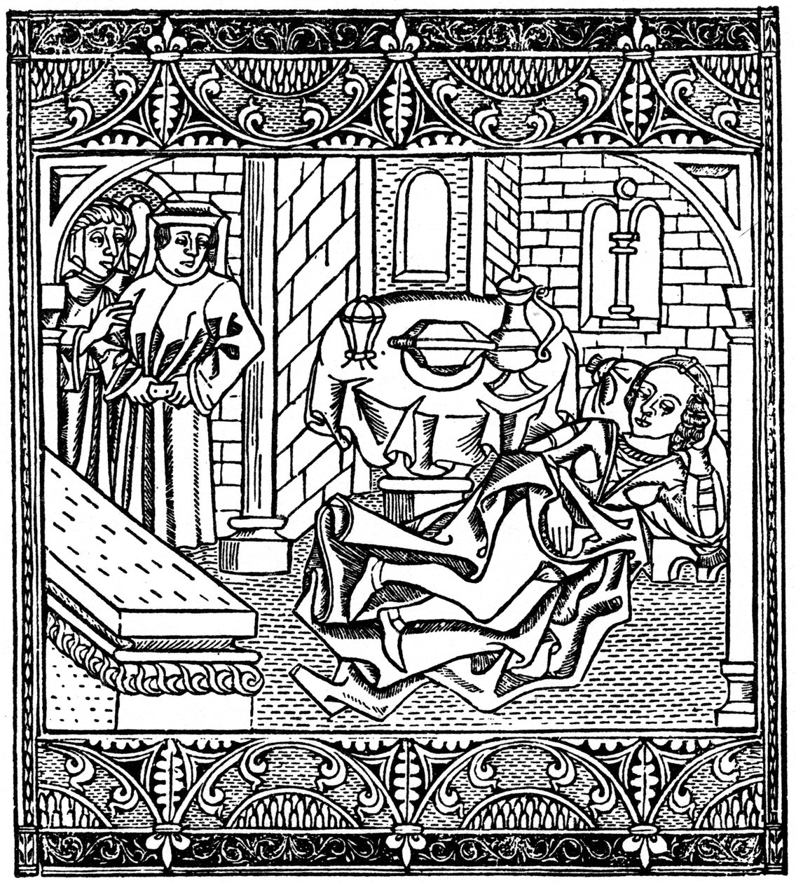 De vrouw van Xanthus slaapt, 1485 1964 door Unbekannt