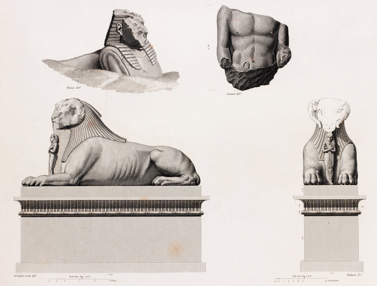Thebe: Karnak (detail) door Unbekannt