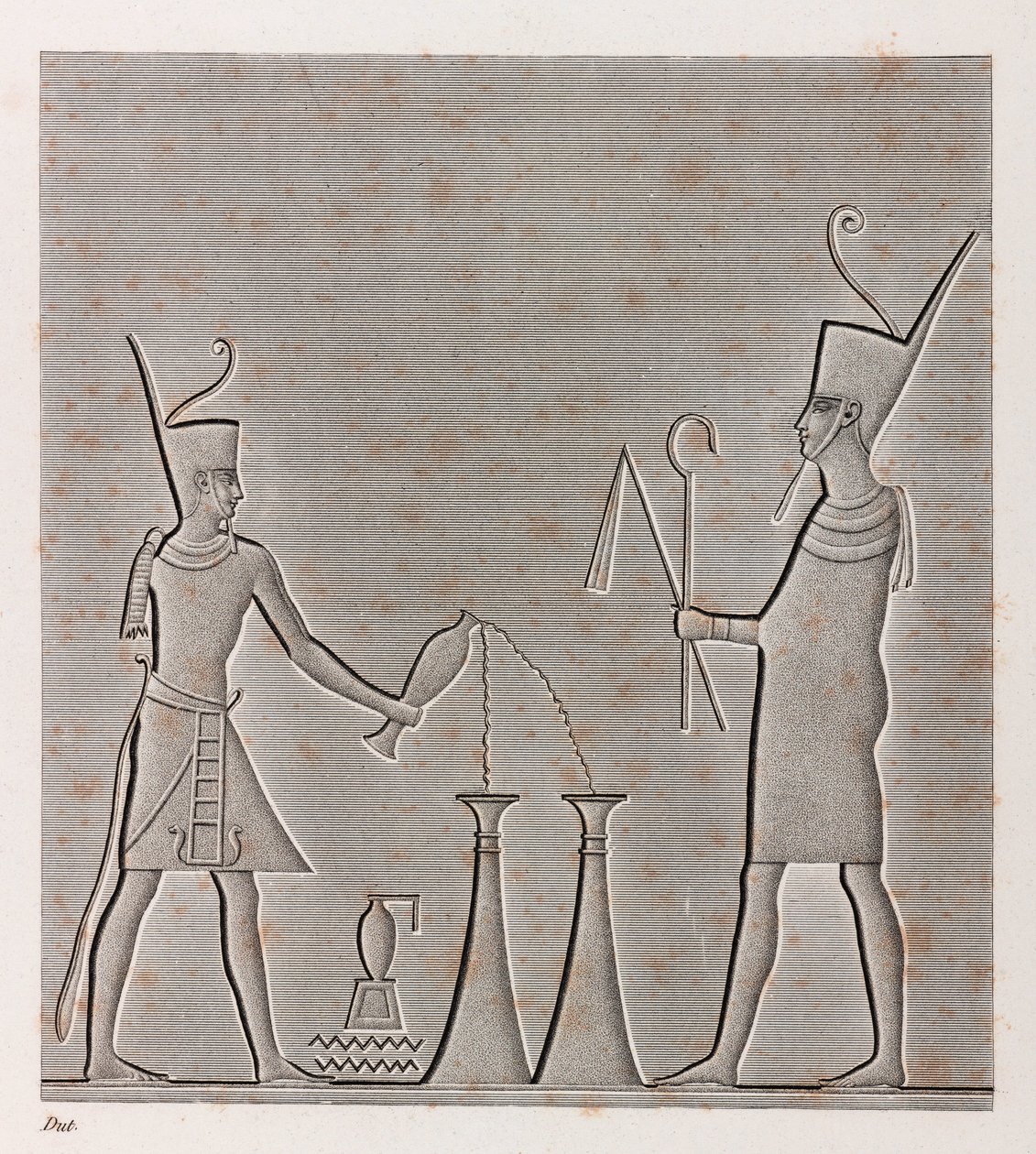Thebe, Karnak (detail) door Unbekannt