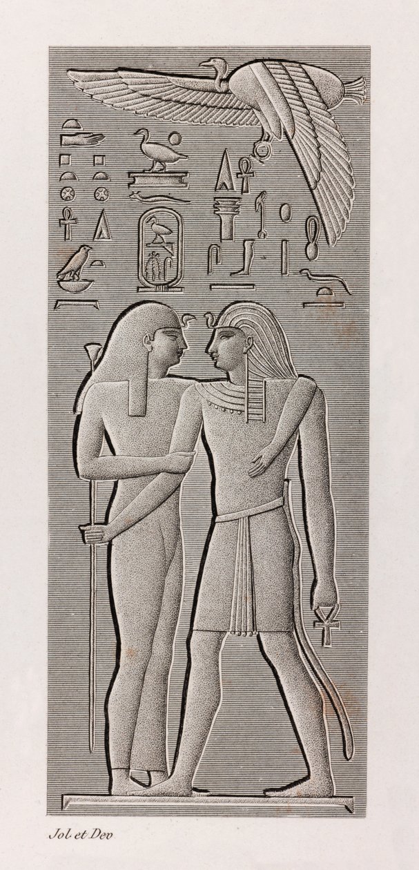 Thebe, Karnak close-up door Unbekannt