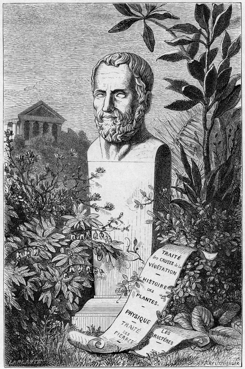 Theophrastus, oude Griekse filosoof en wetenschapper, 1866 door Unbekannt