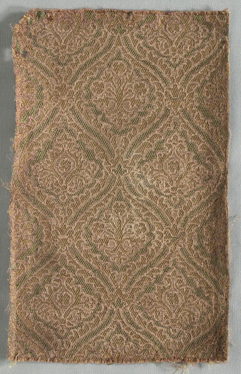 Twee brokaatfragmenten, late 1500s door Unbekannt