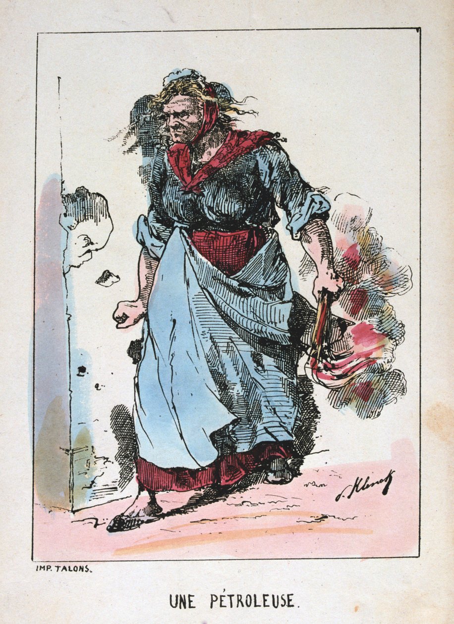 Une Petroleuse, Parijse Commune, 1871 door Unbekannt