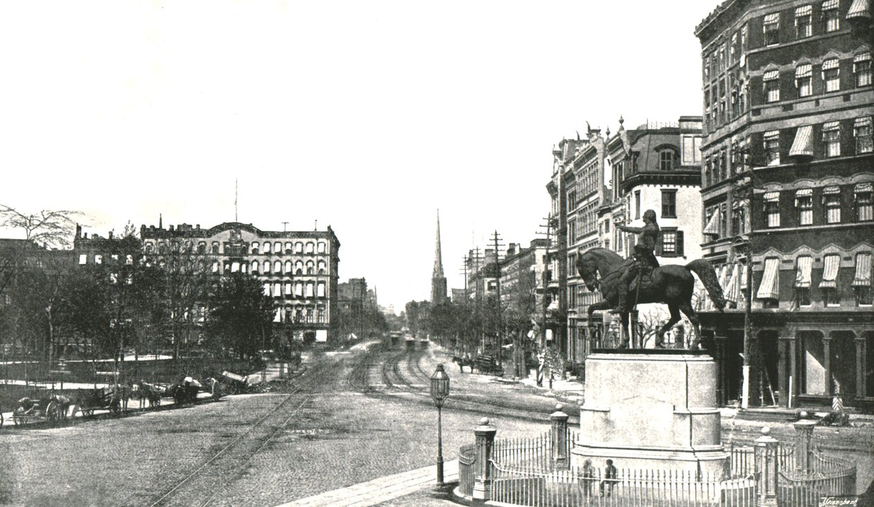 Union Square, New York, VS, 1895 door Unbekannt