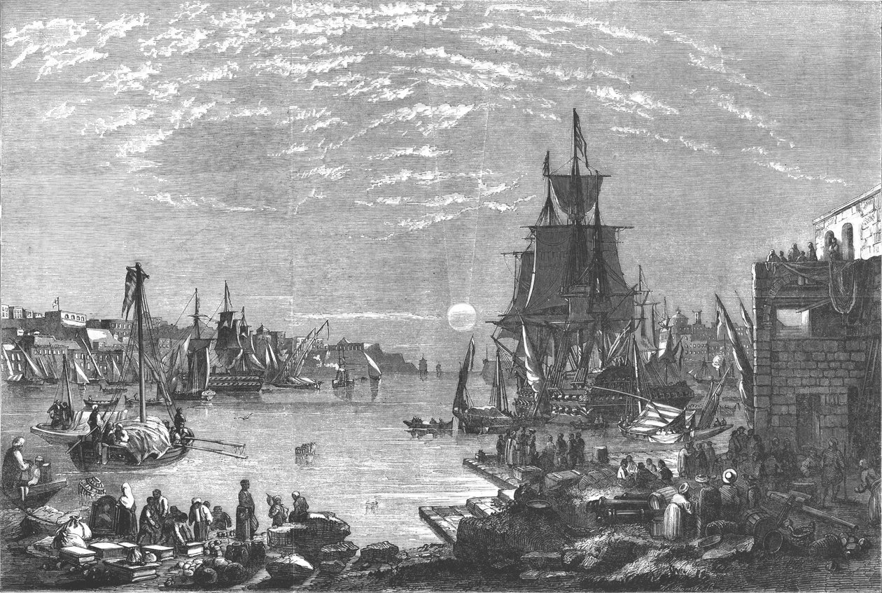 Valetta Haven, Malta, c1856 door Unbekannt
