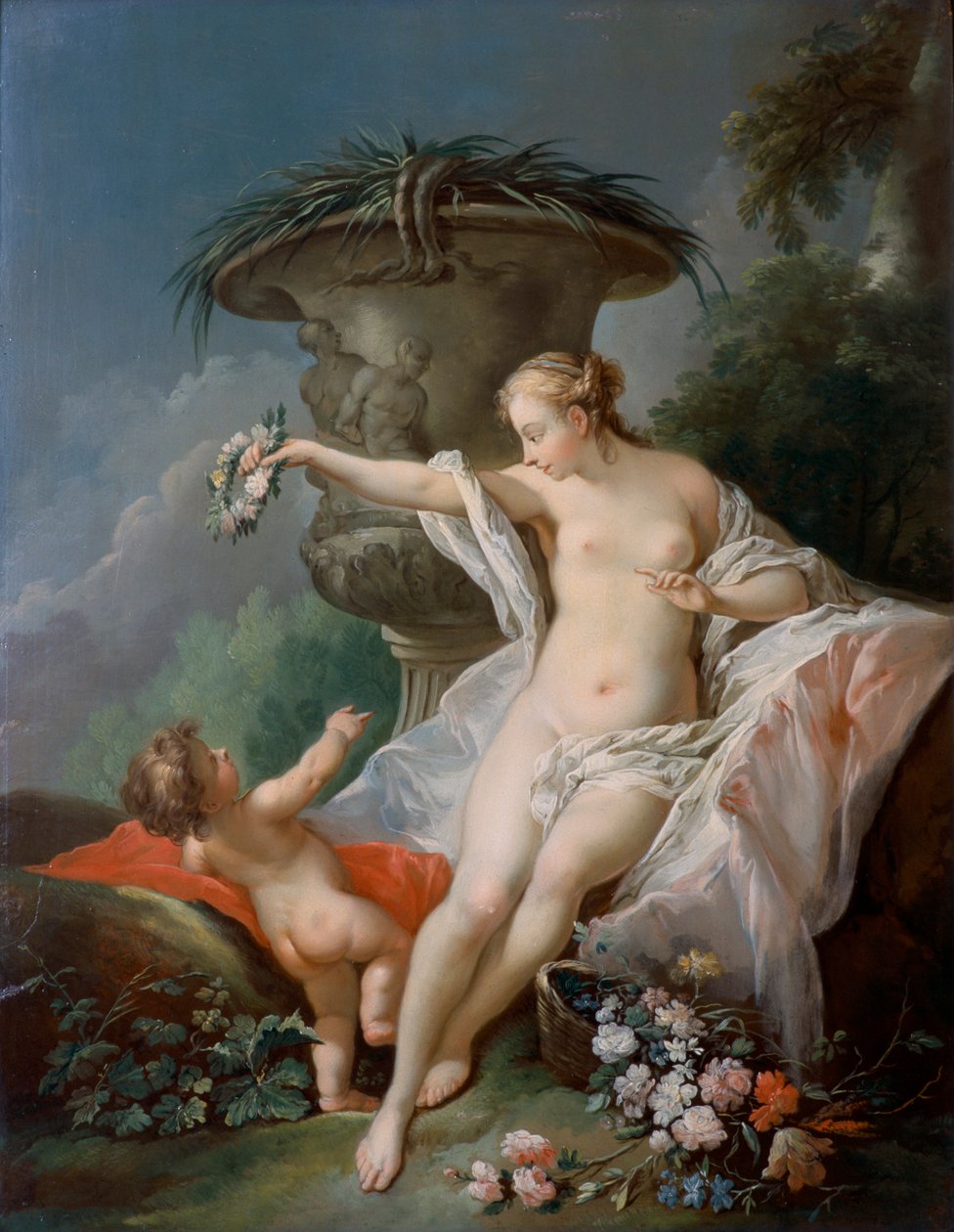 Venus en Cupido, 18e eeuw door Unbekannt