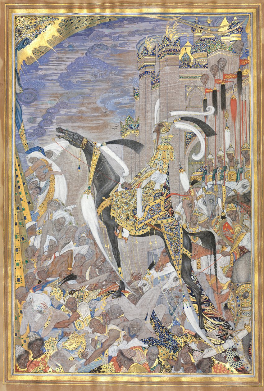 Overwinnend leger dat de stad binnentreedt na belegering, 1700s-1800s door Unbekannt