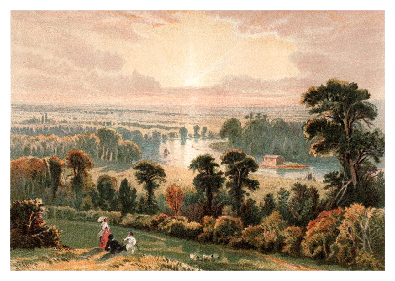 Uitzicht vanaf Richmond Hill, 1880 door Unbekannt
