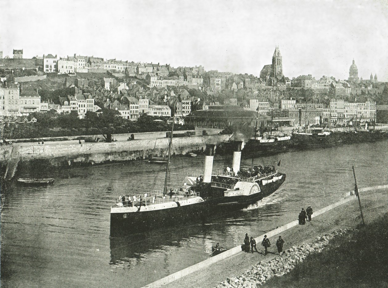Uitzicht vanaf West Pier, Boulogne, Frankrijk, 1895 door Unbekannt