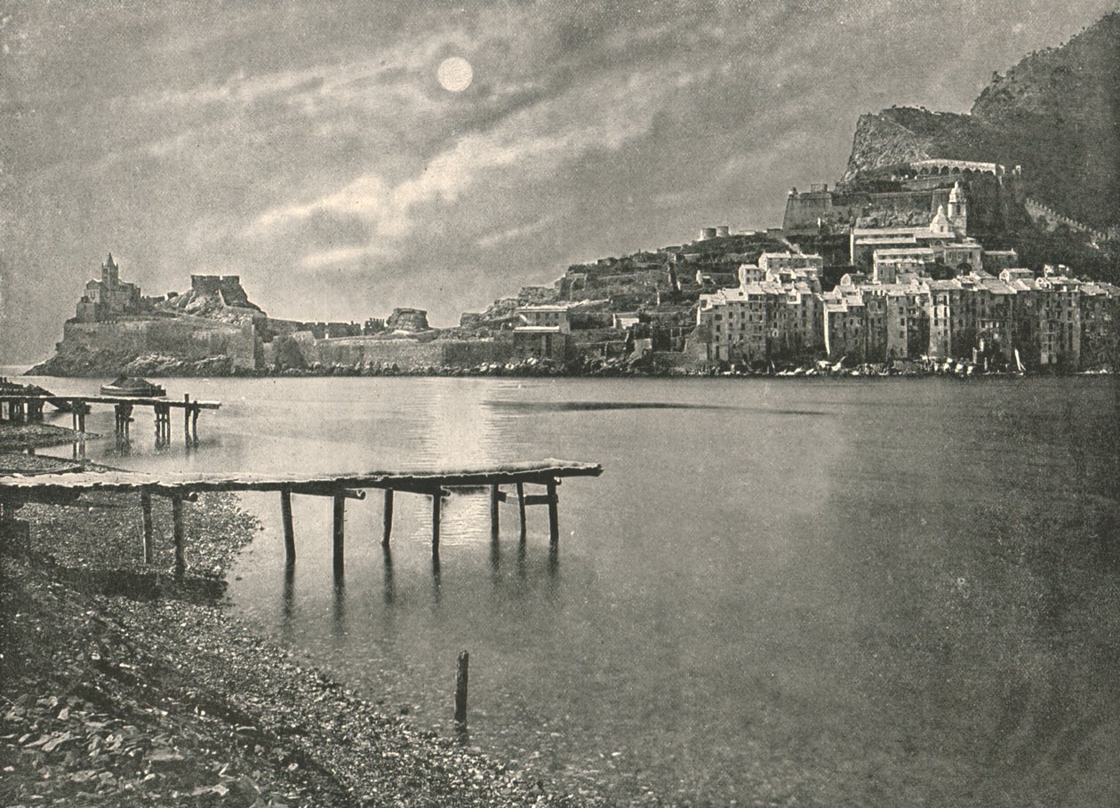 Uitzicht vanaf de Baai, La Spezia, Italië door Unbekannt
