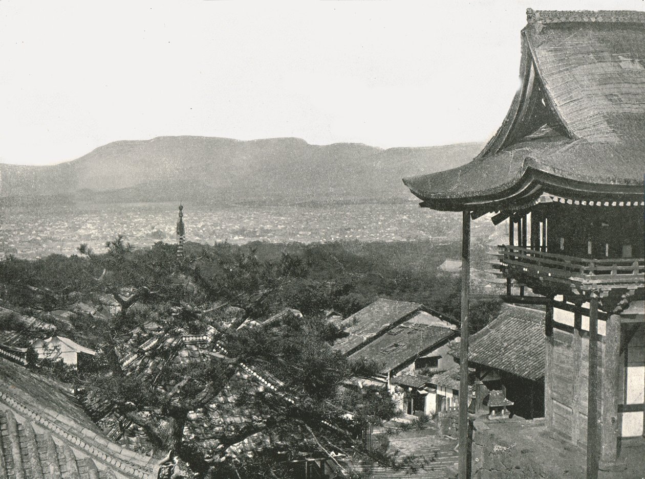 Uitzicht vanaf de heuvels, Kyoto, Japan, 1895 door Unbekannt
