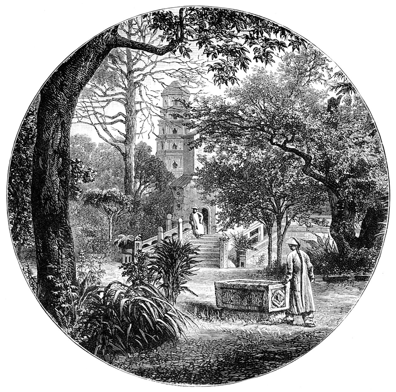 Uitzicht in Canton, 1900 door Unbekannt