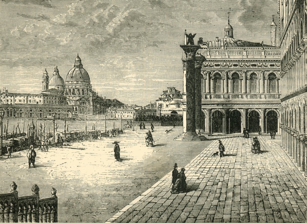 Uitzicht in Venetië: De Molo, 1890 door Unbekannt