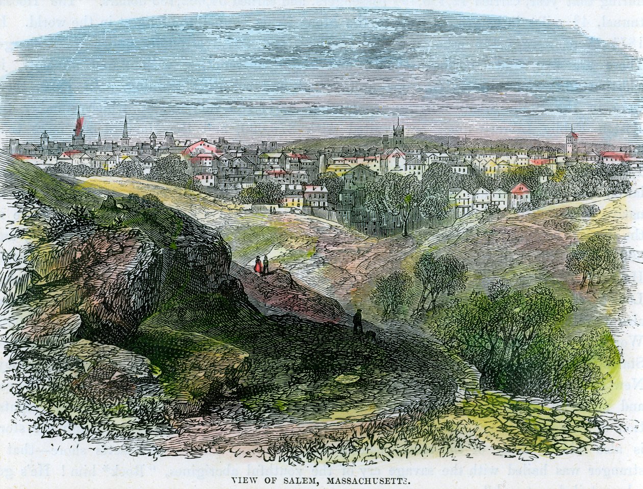 Uitzicht op Salem, Massachusetts, VS, c1860 door Unbekannt